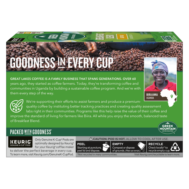 Green Mountain Coffee Breakfast Blend K-Cups 10ct Box