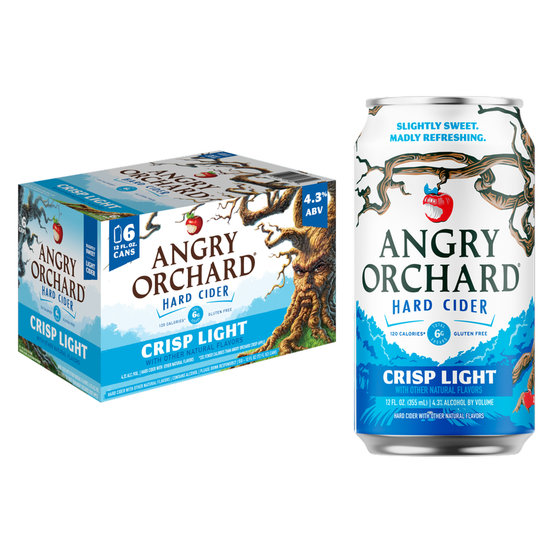 Angry Orchard Crips Light Hard Cider 6pk 12oz 4.3% ABV