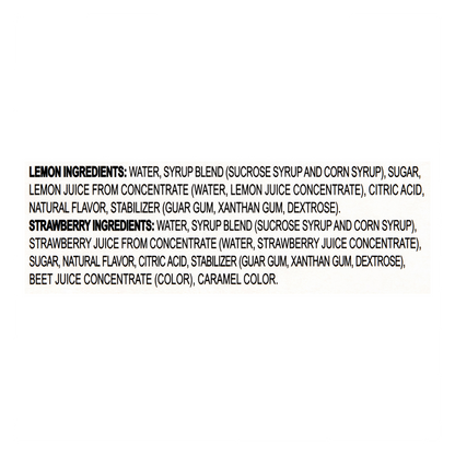 Luigi's Frozen Real Italian Ice Lemon & Strawberry 6ct