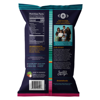 Siete Sea Salt Grain Free Tortilla Chips 5oz