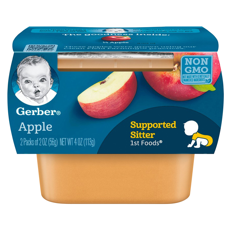 Gerber 1st Foods Apple Baby Food 2oz 2ct