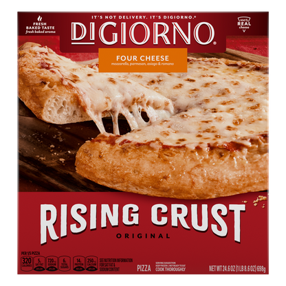 DiGiorno Rising Crust 4 Cheese Pizza, 24.6oz.