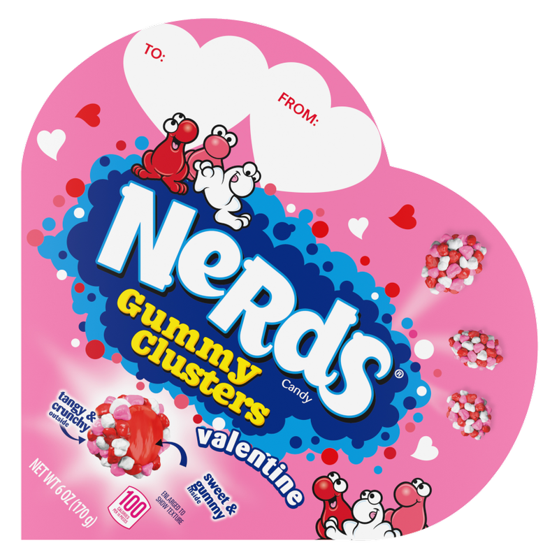 Nerds Clusters Heart Gift Box, 6oz