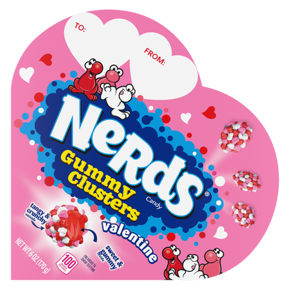 Nerds Clusters Heart Gift Box, 6oz