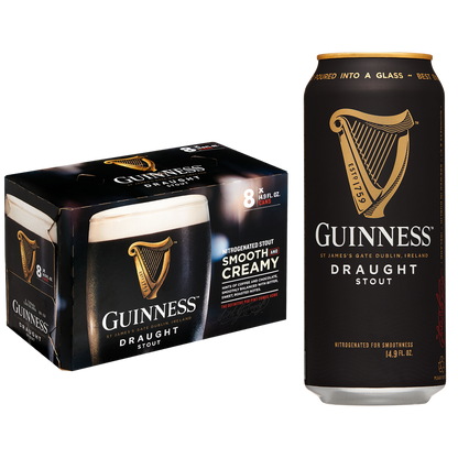 Guinness Draught Stout 8pk 14.9oz Can 4.2% ABV