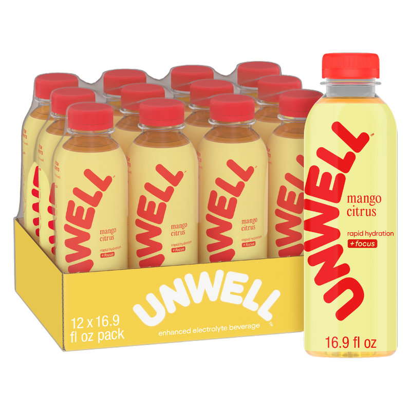 Unwell Mango Citrus Hydration Drink 12pk 16.9oz Btl- XL