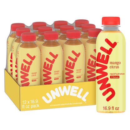 Unwell Mango Citrus Hydration Drink 12pk 16.9oz Btl- XL