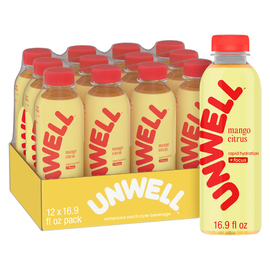 Unwell Mango Citrus Hydration Drink 12pk 16.9oz Btl- XL