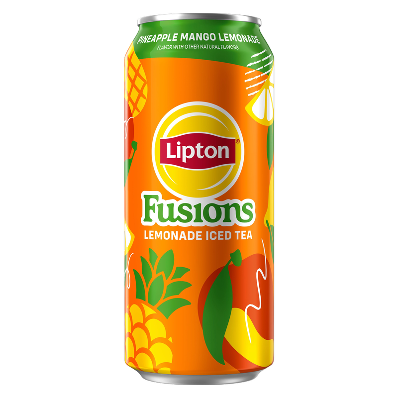 Lipton Fusions Pineapple Mango Lemonade 16oz Can