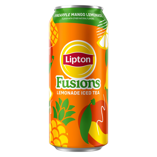 Lipton Fusions Pineapple Mango Lemonade 16oz Can