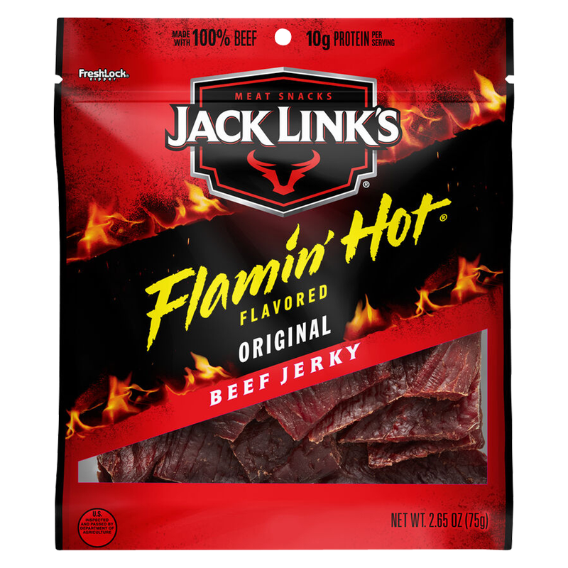 Jack Link's Flamin' Hot Jerky Bag 2.65oz