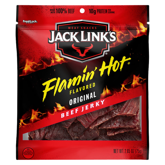Jack Link's Flamin' Hot Jerky Bag 2.65oz