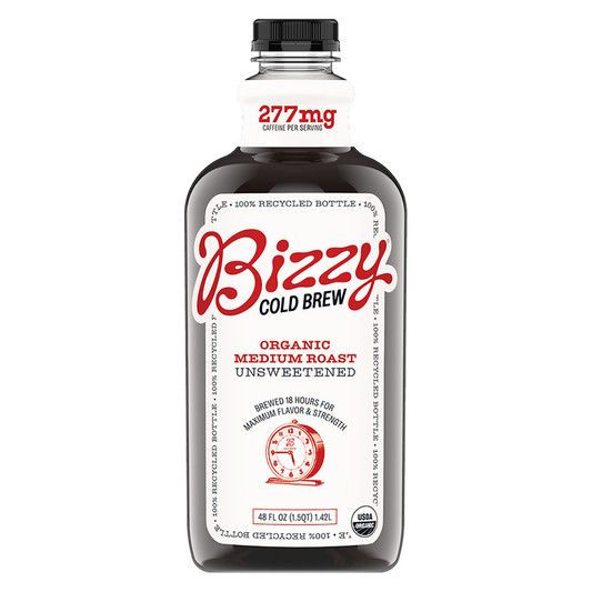 Bizzy Organic Medium Roast Cold Brew Coffee 48oz Btl