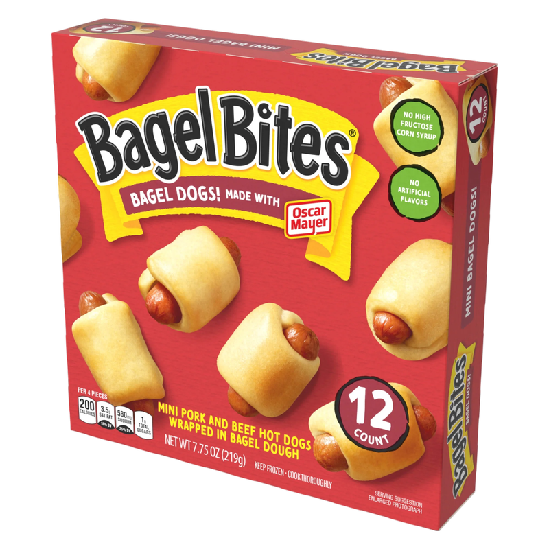 Bagel Bites Frozen Bagel Hot Dogs 12ct 7.75oz