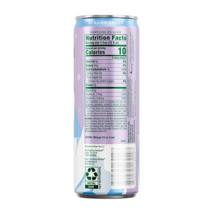 Bloom Sparkling Energy Glacier Crush 12oz Can