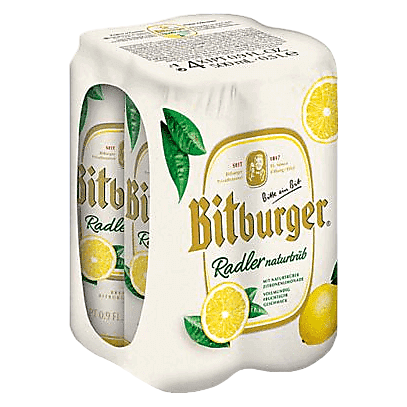 Bitburger Lemon Radler 4pk 16oz Can