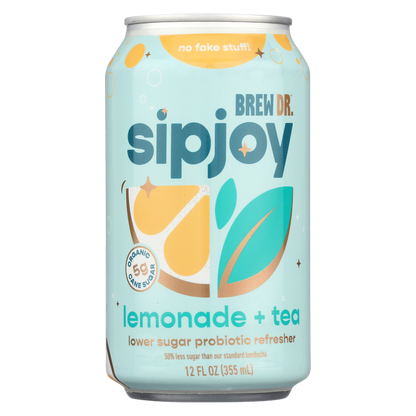 Brew Dr. Sipjoy Lemonade & Tea 12oz Can