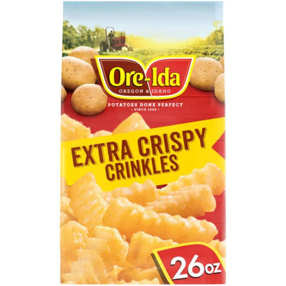 Ore Ida Frozen Extra Crispy Crinkle Fries 26oz