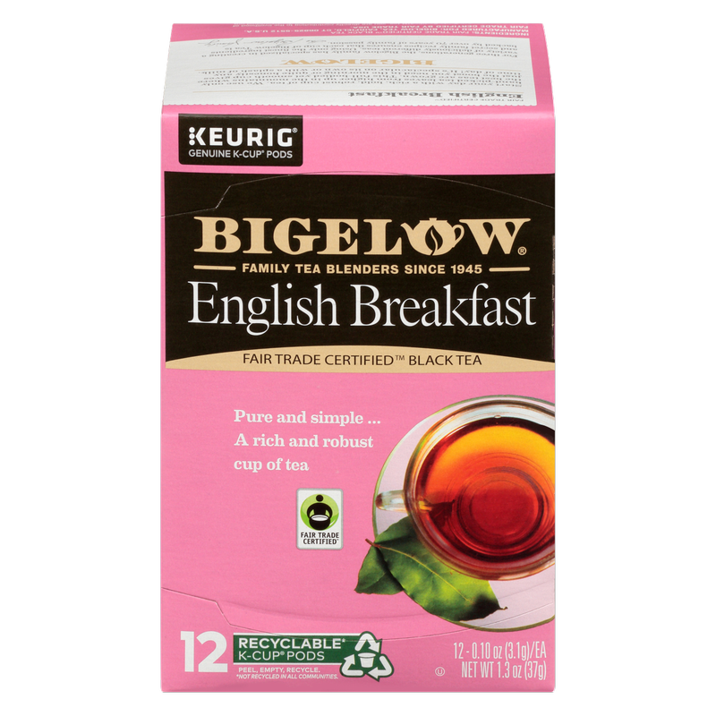 Bigelow Tea English Breakfast Caffeinated Black Tea K-Cups 12ct