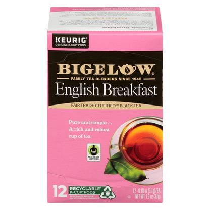 Bigelow Tea English Breakfast Caffeinated Black Tea K-Cups 12ct