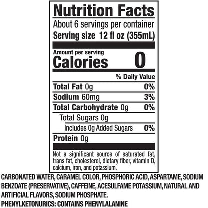 Dr Pepper Zero Sugar 2L Btl