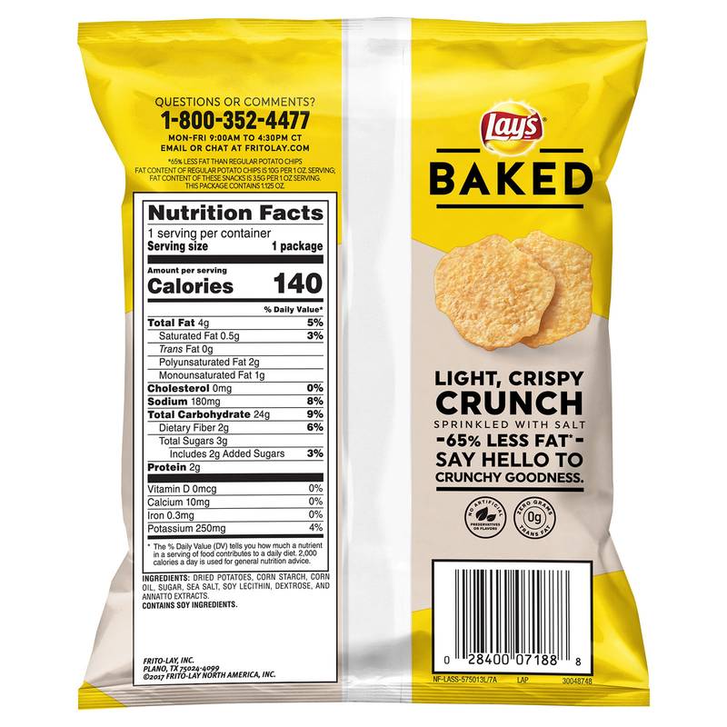 Lay's Oven Baked Chips 1.125oz