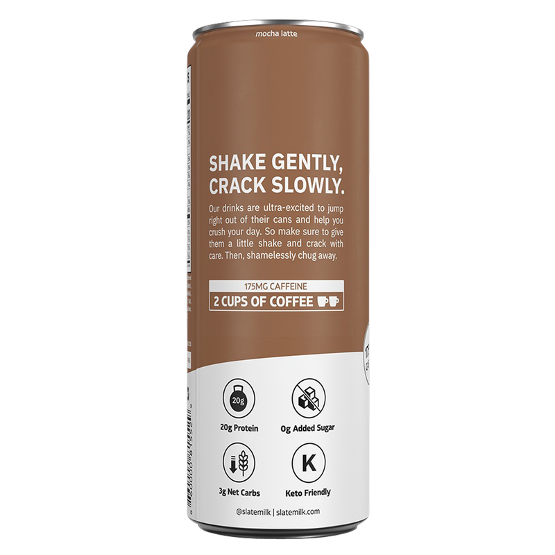 Slate Milk Mocha Latte Protein Shake 11oz Can