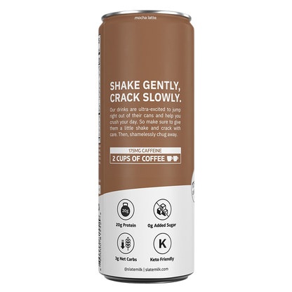 Slate Milk Mocha Latte Protein Shake 11oz Can