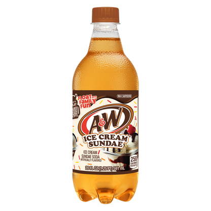 A&W Ice Cream Sundae Soda 20oz Btl
