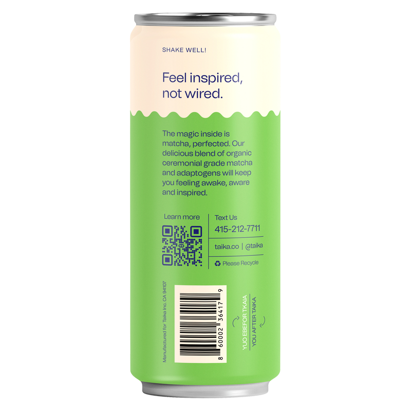 Taika Matcha Latte 8oz Can