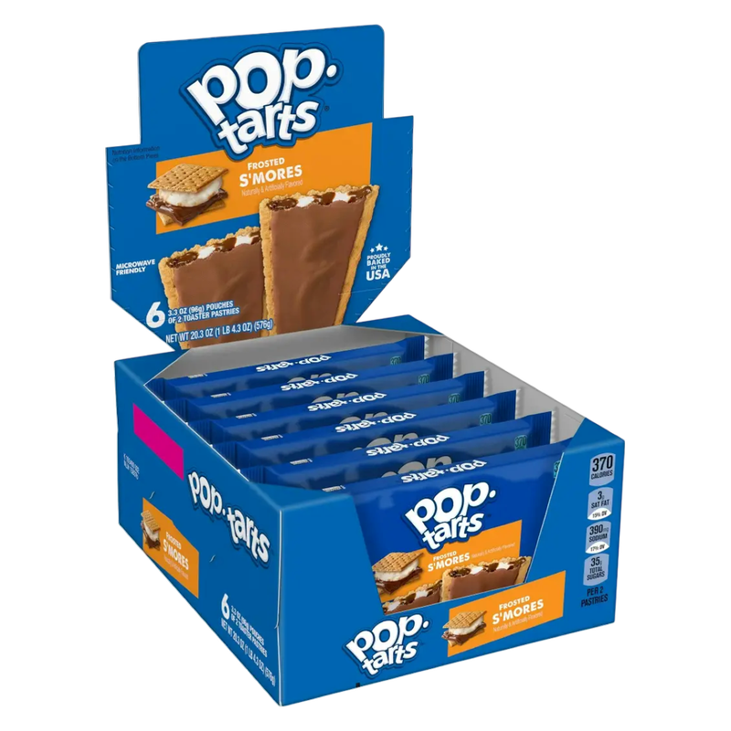 Pop-Tarts Frosted S'mores Toaster Pastries 2ct case 6 CT