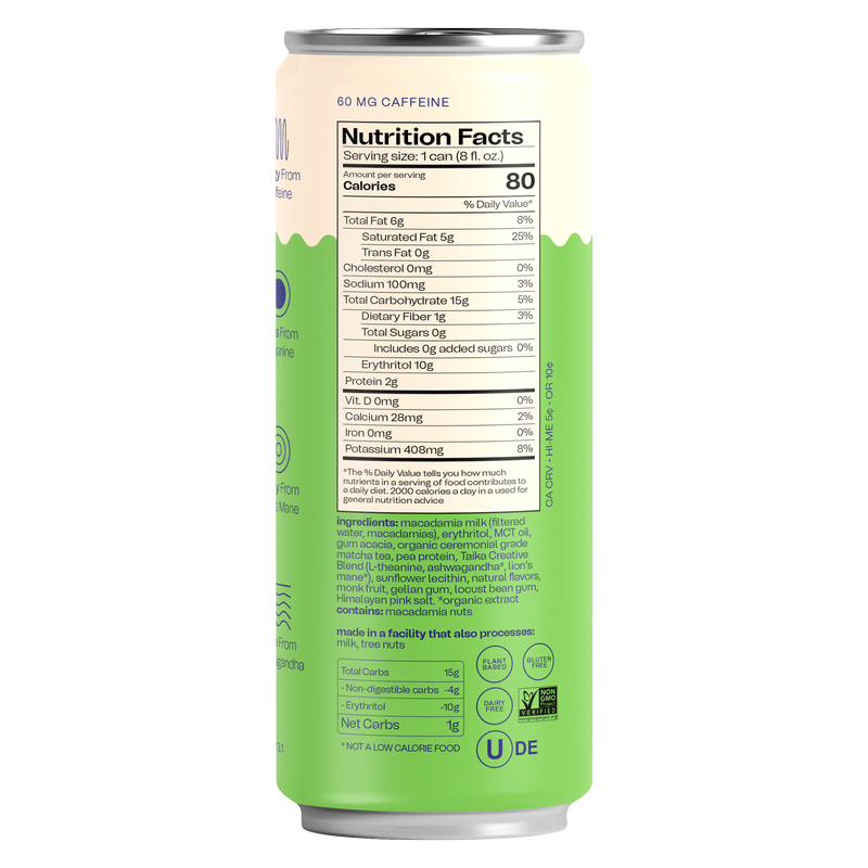 Taika Matcha Latte 8oz Can