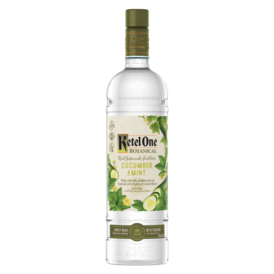 Ketel One Botanical Cucumber & Mint Vodka, Distilled With Real Botanicals And Infused With Natural Flavors, 1 L (60 Proof)