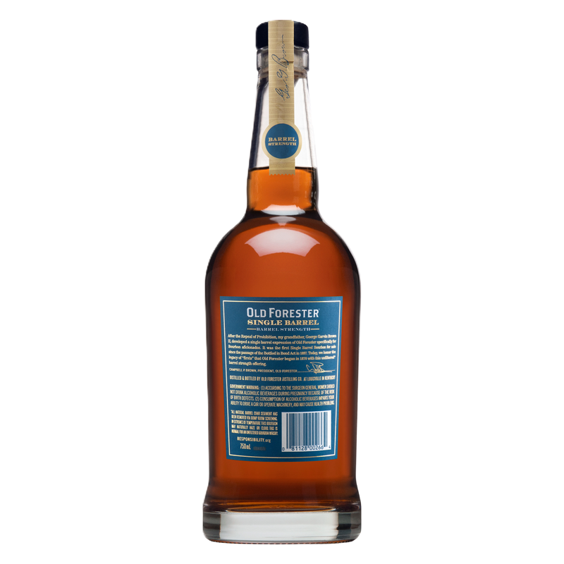 Old Forester Single Barrel Barrel Strength (750 Ml)