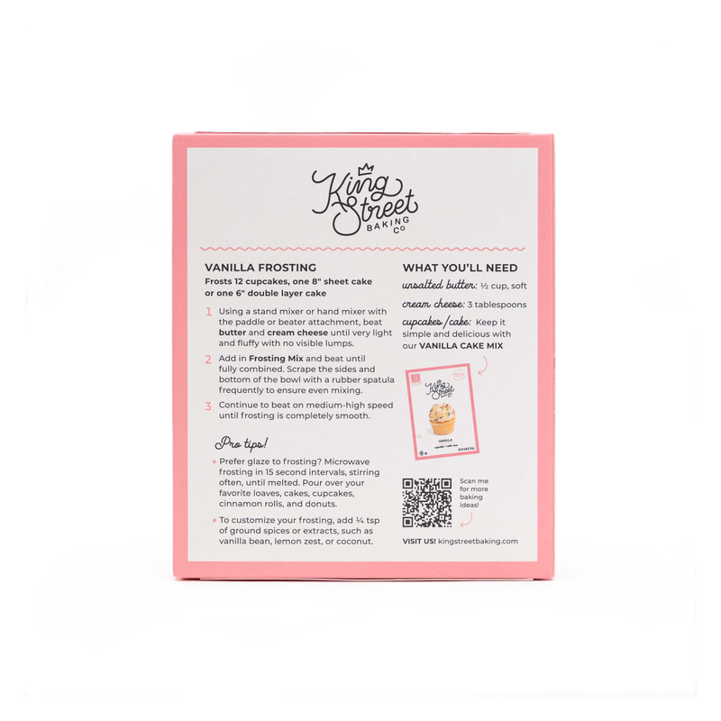 King Street Baking - Vanilla Frosting Mix 8.18oz
