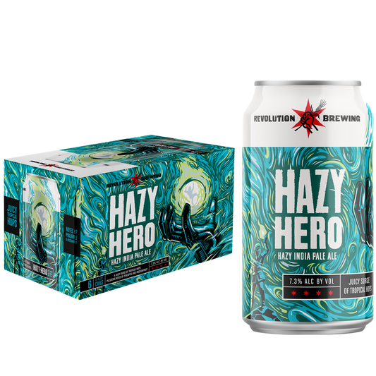 Revolution Hazy Hero IPA 6pk 12oz Can 7.3% ABV