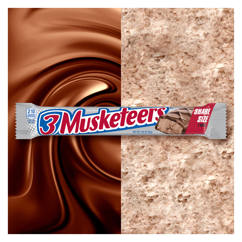 3 MUSKETEERS Milk Chocolate Candy Bar, Sharing Size 3.28 oz