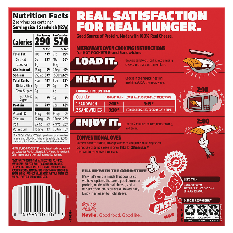 Hot Pockets Frozen Seasoned Crust Angus Beef Philly Steak & Cheese 2ct 9oz