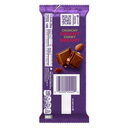 Cadbury Fruit & Nut Milk Chocolate Bar 3.5oz