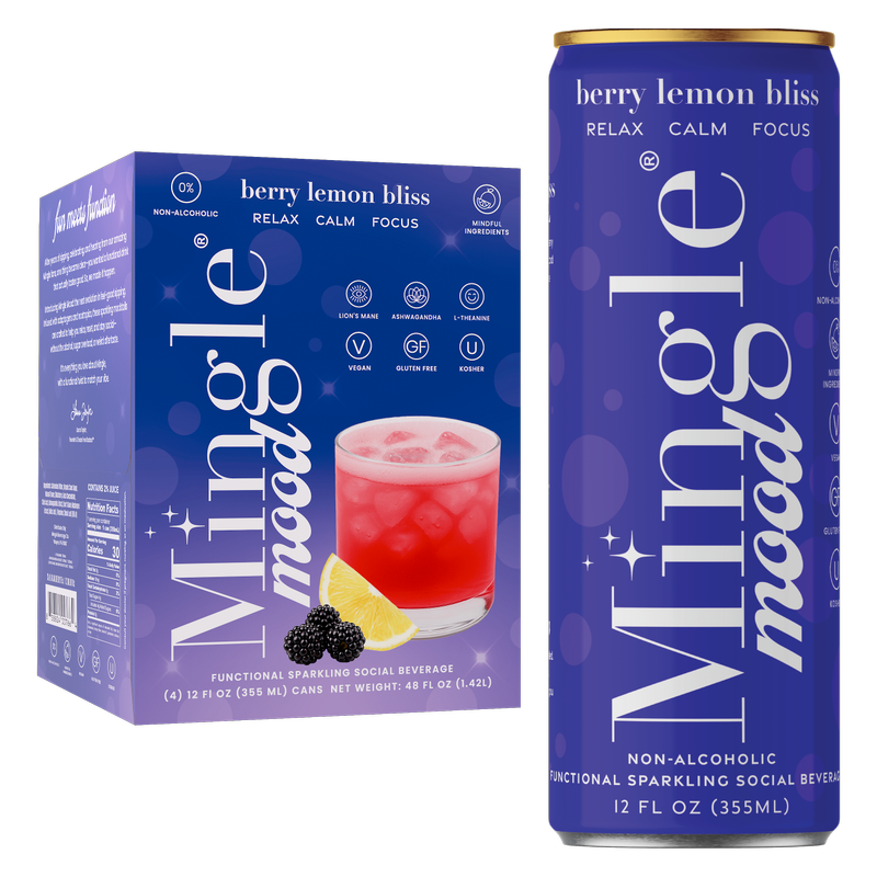 Mingle Mood Berry Lemon Bliss 4pk 12oz Can