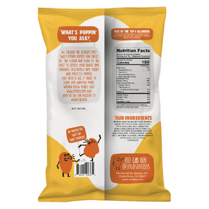 Spudsy White Cheddar Sweet Potato Poppers, 4oz