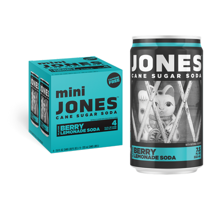 Jones Soda Berry Lemonade 4pk 7.5oz Mini Can