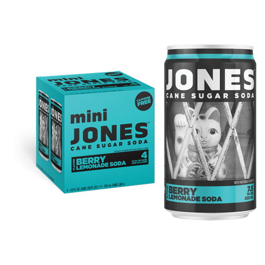 Jones Soda Berry Lemonade 4pk 7.5oz Mini Can