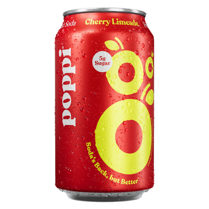 Poppi Prebiotic Cherry Limeade 4pk 12oz Can