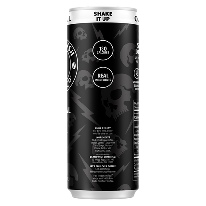 Death Wish Coffee Fair Trade Original Latte 11oz Can
