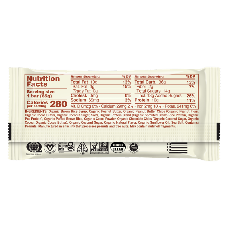 GoMacro Double Chocolate Peanut Butter Bar 2.3oz