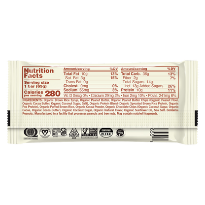 GoMacro Double Chocolate Peanut Butter Bar 2.3oz