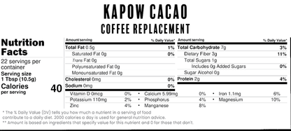 Balaveda Kapow Organic Raw Cacao + Adaptogens Coffee Replacement 8oz Bag