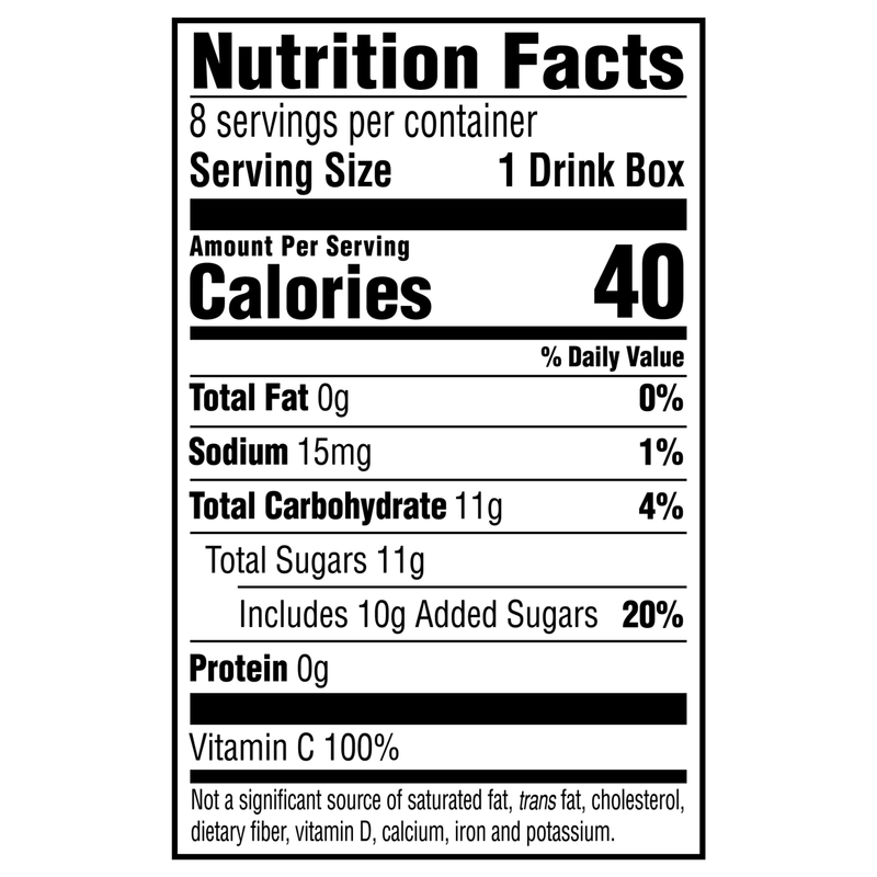 Hi-C Flashin' Fruit Punch Juice Boxes Made with Real Fruit Juice, 8-pack, 6 oz. each