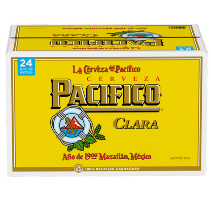 Pacifico 24pk 12oz Btl 4.4% ABV